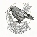 Kea bird tattoo design idea
