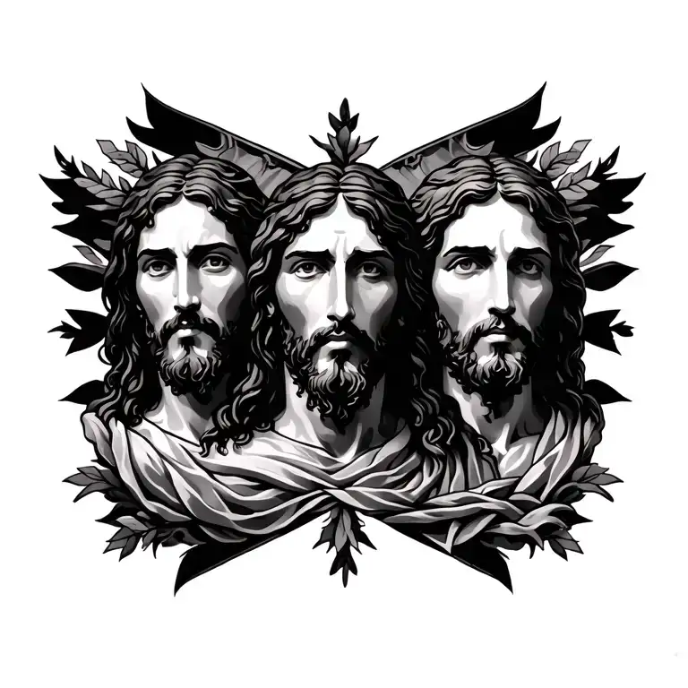 Jesus and me tattoo design idea