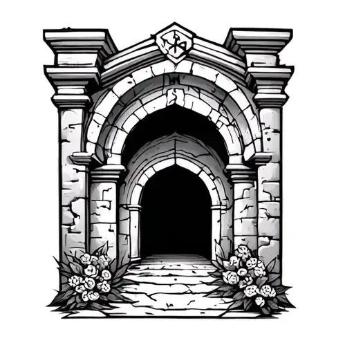 Empty Tomb tattoo design idea