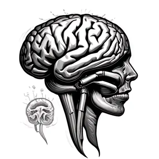 Brain Tumor tattoo design idea