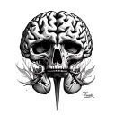 Brain Tumor tattoo design idea