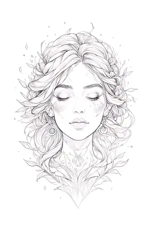 beauty power strength resilience  tattoo design idea