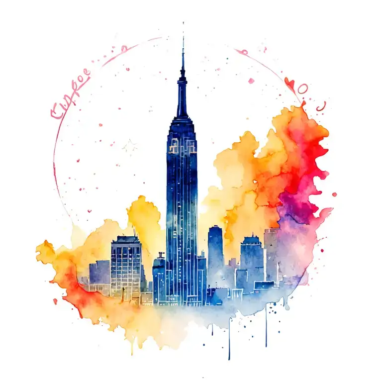 proposal and empire state tattoo design idea
