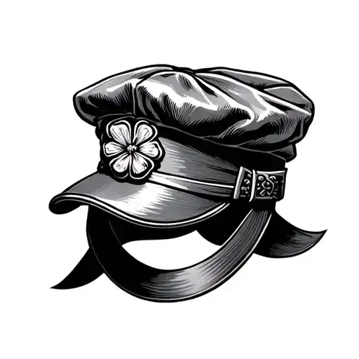 Irish Flat Cap tattoo design idea
