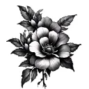 "give yourself a reason" spine tattoo with flowers, fine line tattoo design idea