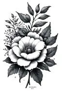 September birth flower, Ecclesiastes 3:11 tattoo design idea
