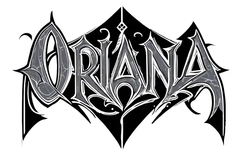 "Oriana" Bold tattoo design idea