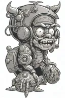 90s Cartoon tattoo design idea