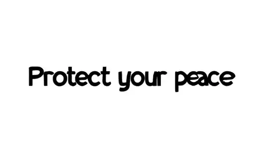 "Protect your peace" tattoo design idea