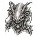 xenomorph tattoo design idea