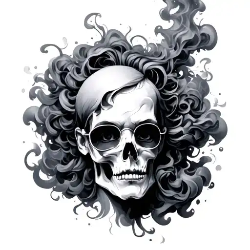 2003 with smoke around  tattoo design idea