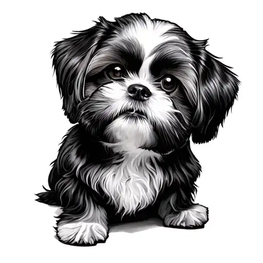 Shih Tzu tattoo design idea