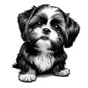 Shih Tzu tattoo design idea