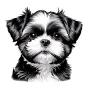 Shih Tzu tattoo design idea