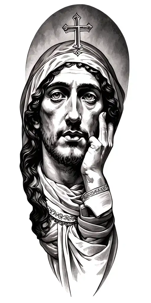 Catholic tattoo design idea