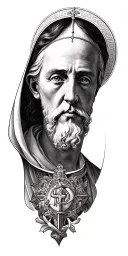 Catholic tattoo design idea