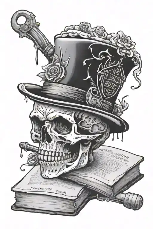 True Crime Book tattoo design idea