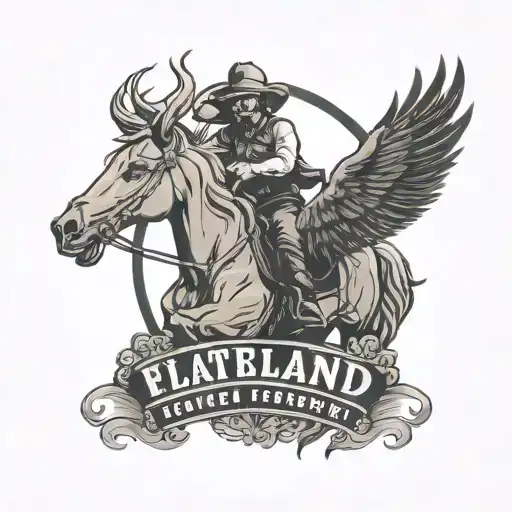 Flatland Cavalry, Flatland Forever Logo tattoo design idea