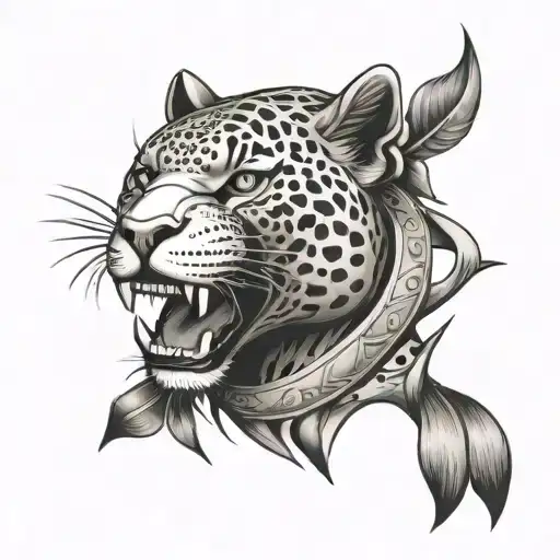jaguar warrior tattoo design idea