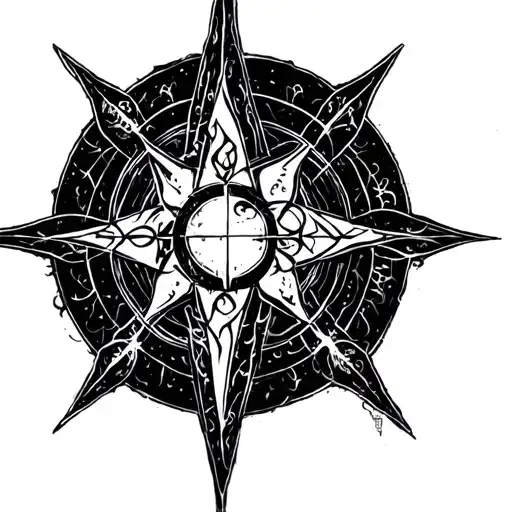 alomantic symbols from mistborn saga tattoo design idea