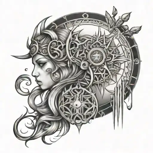 Dwennimmen and transformation combined together tattoo design idea