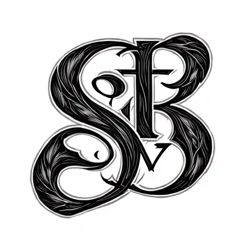 Two Word Ambigram Generator tattoo design idea