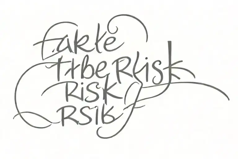 Take The Risk Ecclesiastes 11:4 tattoo design idea