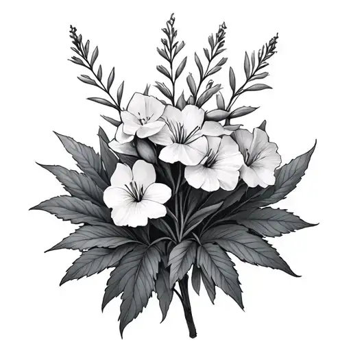 Fireweed tattoo design idea