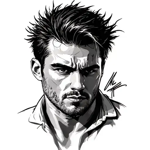 tyler durden fight club tattoo design idea