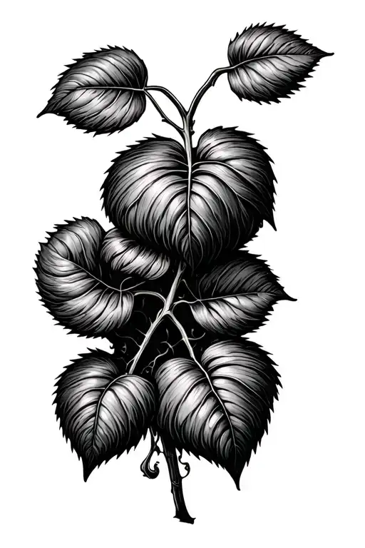 vine growing out of a seed germinating tattoo design idea