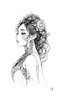 norigae tattoo design idea