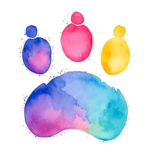 infinity, goofy, cat paw print, cinderella tattoo design idea