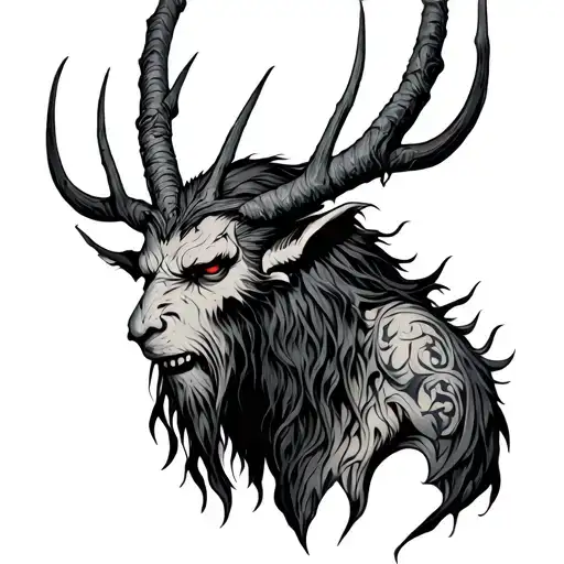 leshy slavic tattoo design idea