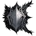 cosmere shoulder armor tattoo design idea