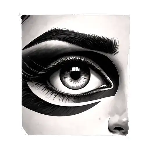 Cleopatra Eye tattoo design idea
