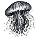 Jellyfish tattoo design idea