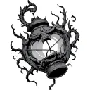 thresh lantern tattoo design idea
