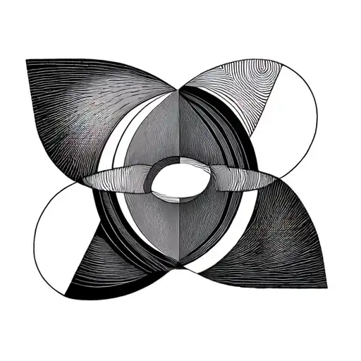 3 circles in triangle tattoo design idea