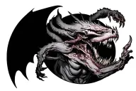 trauma demons tattoo design idea