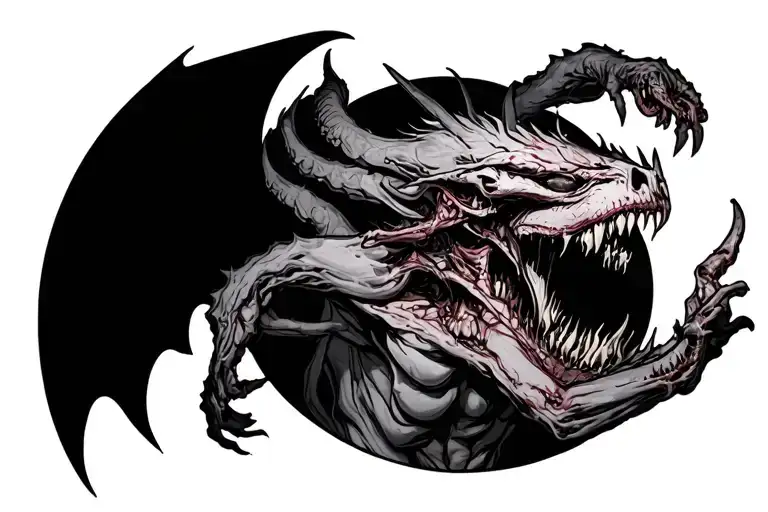 trauma demons tattoo design idea