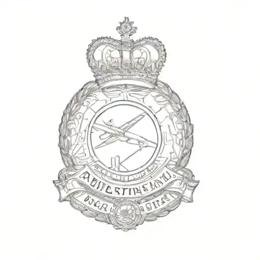 a badge of the royal australian air force tattoo design idea