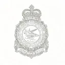 a badge of the royal australian air force tattoo design idea