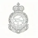 a badge of the royal australian air force tattoo design idea