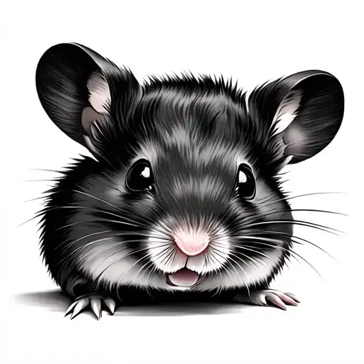 hamster tattoo design idea