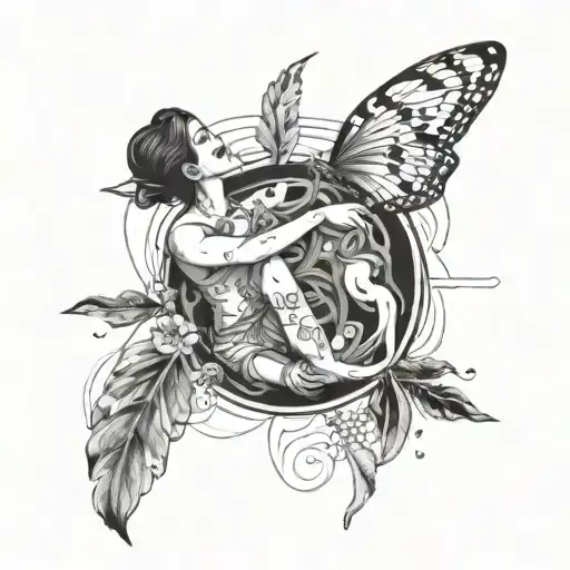 techno music, drugs used, rituals, connection, love, sex, pshychedelic, union, dancing tattoo design idea