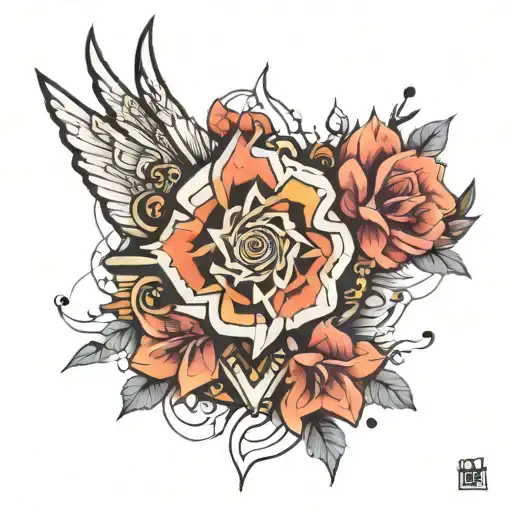 some cool abstract on the left hand to cover the scar tattoo design idea