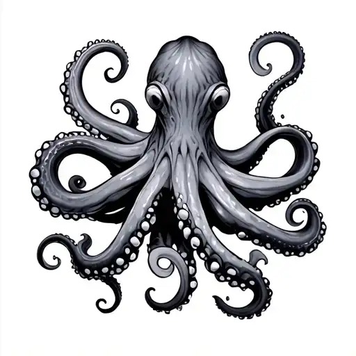 octopus tentacles tattoo design idea