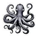 octopus tentacles tattoo design idea