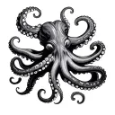 octopus tentacles tattoo design idea