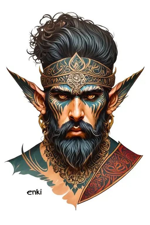 enki good tattoo design idea